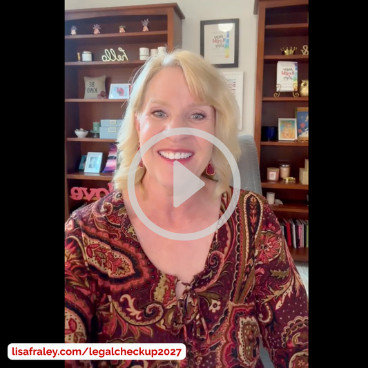 it’s today - join me for your 2027 Legal Checkup