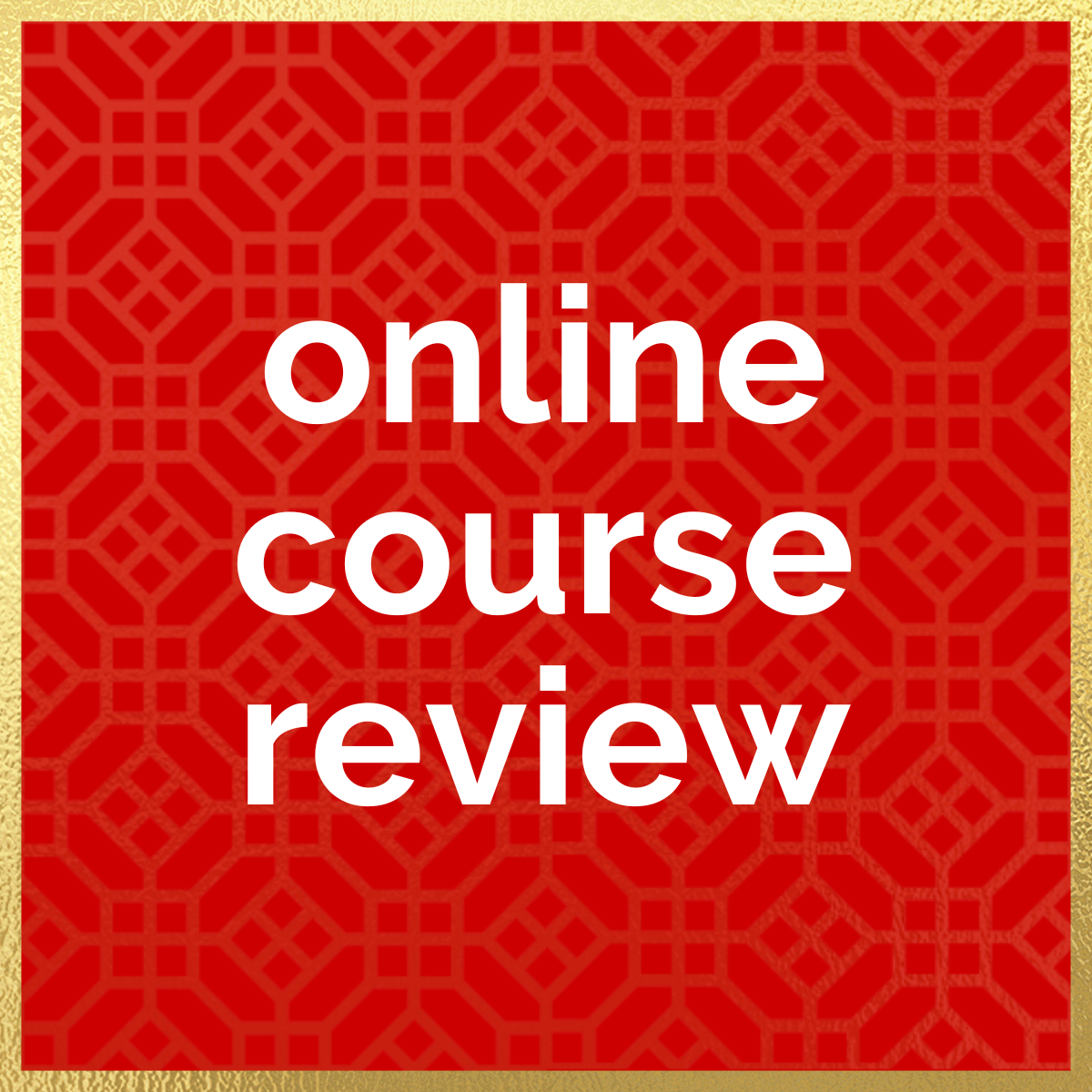 Online Course Review