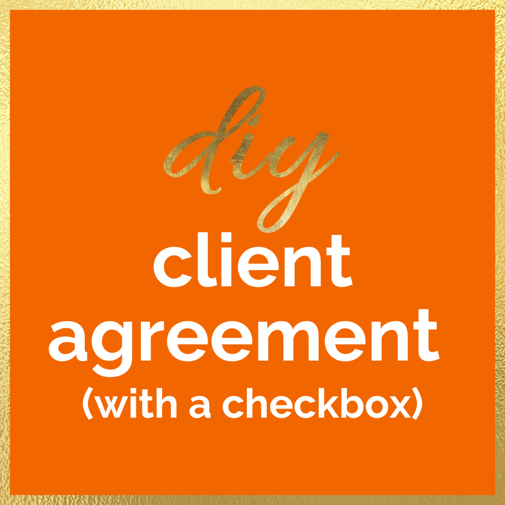 DIY Client Agreement (with a checkbox)