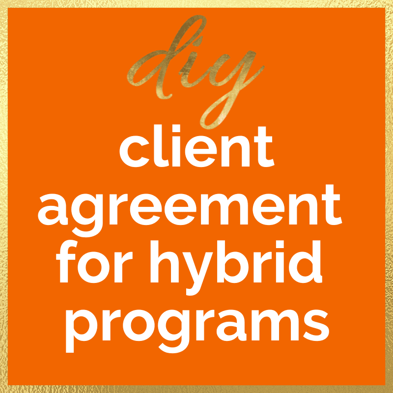 DIY Client Agreement for Hybrid Programs