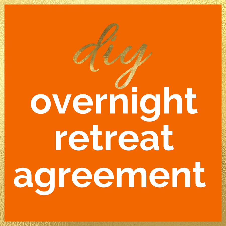 DIY Overnight Retreat Agreement