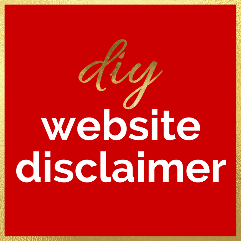 DIY Website Disclaimer