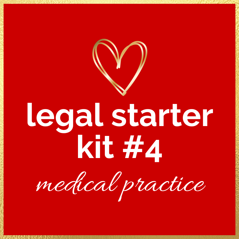 Legal Starter Kit #4: Medical Practice