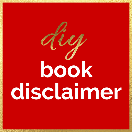 DIY Book Disclaimer