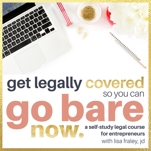 get legally covered so you can go bare now