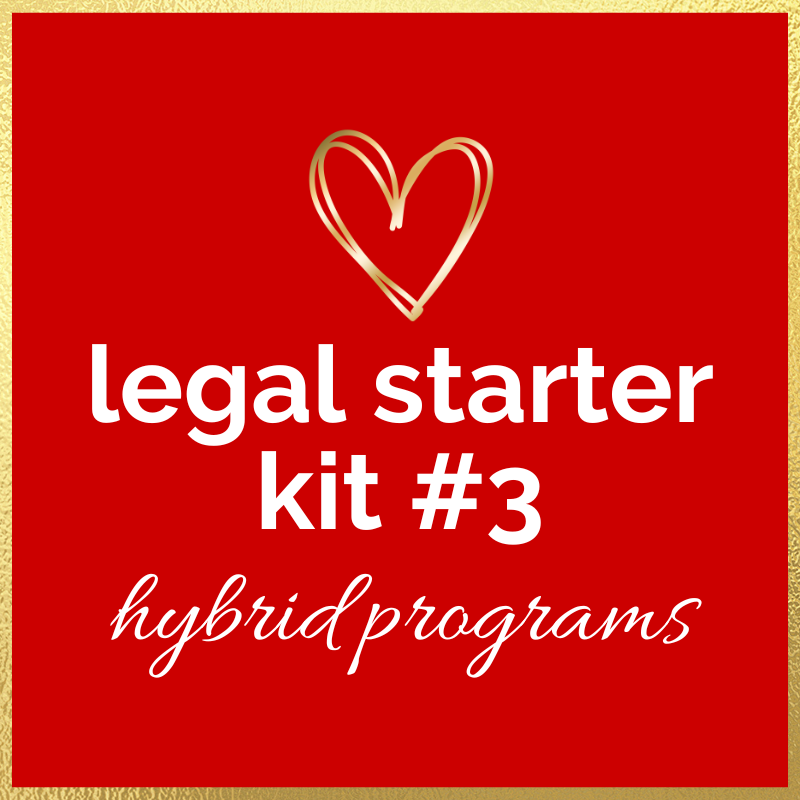Legal Starter Kit #3: Hybrid Programs (formerly Small Groups & Masterminds)