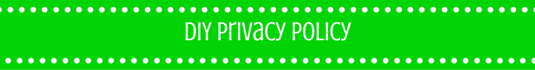 DIY Privacy Policy