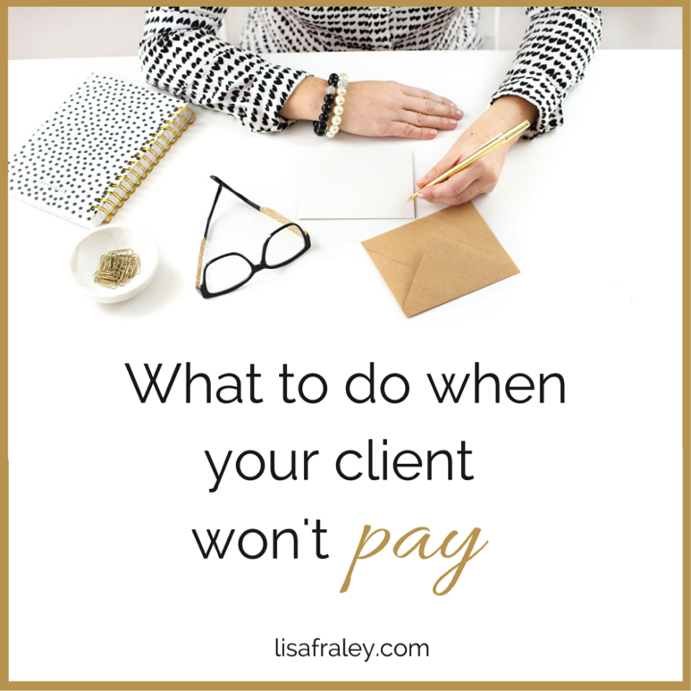 When your client won't pay