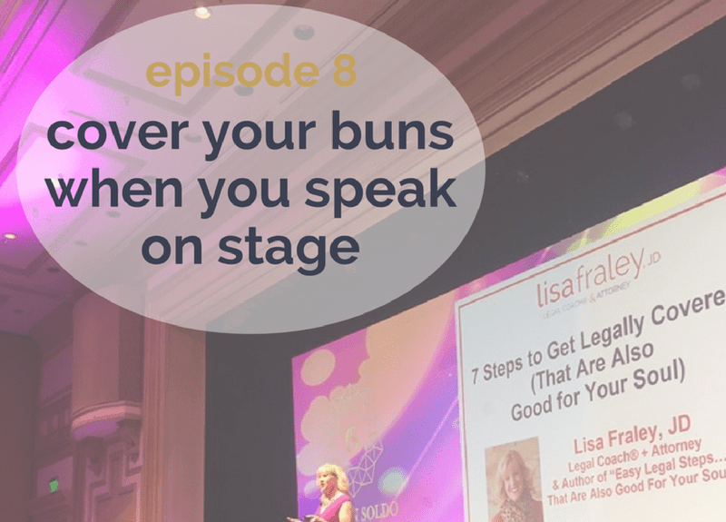 Cover your buns when you speak on stage