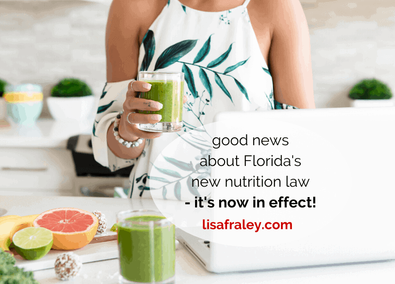 Good news about Florida’s new nutrition law – it’s now in effect!