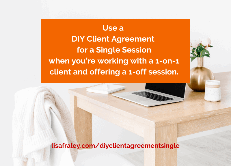 Offering a single session of your client services? Read this…