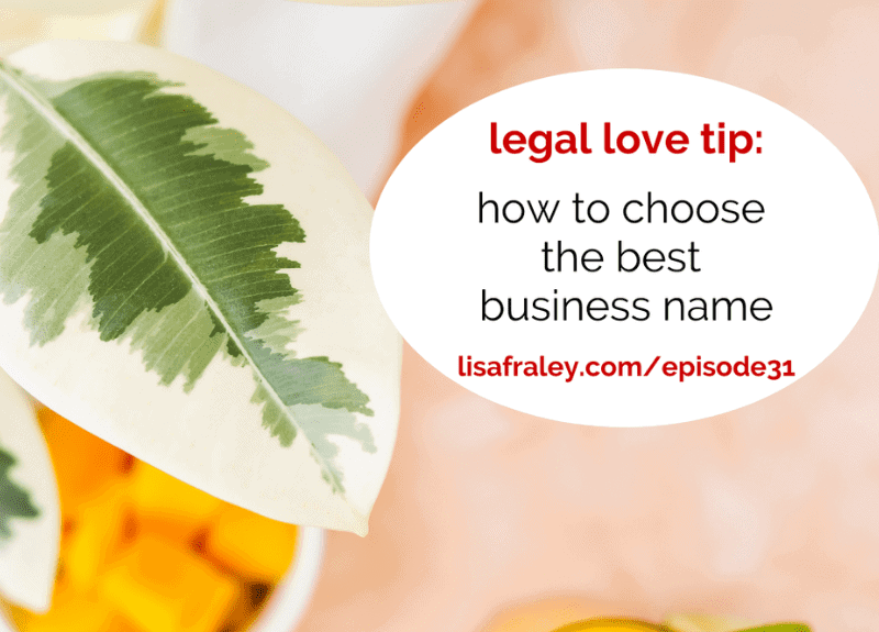 Not sure what to name your biz? Read on