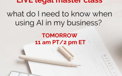 Join me tomorrow to learn what you need to know about AI in your biz