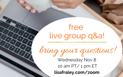 You coming? Legal Q&A on Zoom today (bring your questions!)