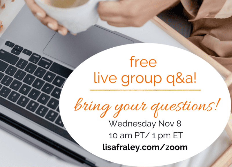 You coming? Legal Q&A on Zoom today (bring your questions!)