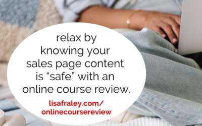 Are you using “safe” language on your sales page? Here’s how to know.