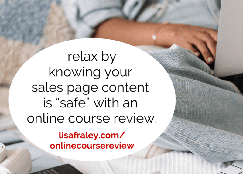 Are you using “safe” language on your sales page? Here’s how to know.