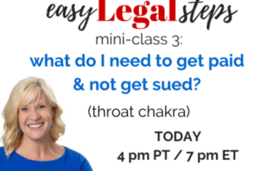 [FREE TODAY] 👏How to get paid & not get sued – join me today!