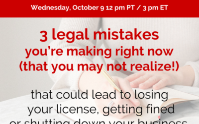 [FREE WEBINAR] ❌ Don’t make these 3 legal mistakes! ❌