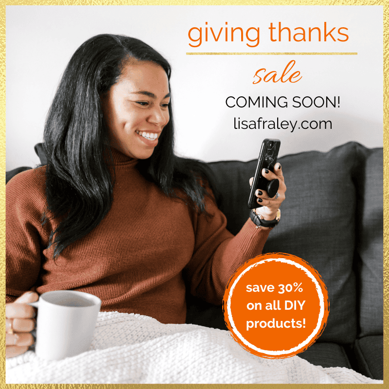 Giving Thanks Sale coming soon! 